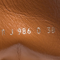 Pre Owned Valentino Crimson Red Patent Leather Zip Detail Mid Calf Boots Size 38