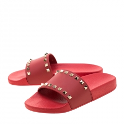 valentino sandals rockstud rubber slide