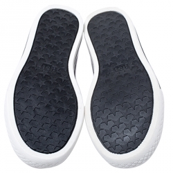 Pre Owned Red Valentino Black Patent Leather Star Embellished Slip On Sneakers Size 39