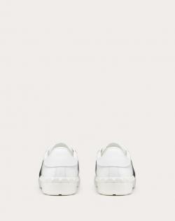 Pre Owned Valentino Two Tone Leather Open Sneakers Size 42.5