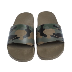 Pre Owned Valentino Camo Rubber Slide Sandals Size 41