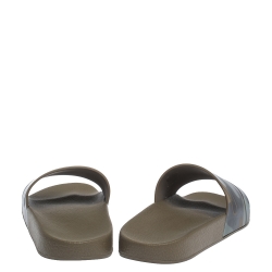Pre Owned Valentino Camo Rubber Slide Sandals Size 41