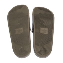 Pre Owned Valentino Camo Rubber Slide Sandals Size 41