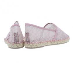 مملوكة مسبقًا Valentino Pink Lace Espadrilles Size 38