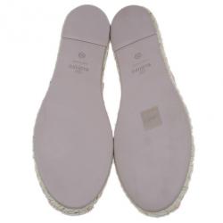 مملوكة مسبقًا Valentino Pink Lace Espadrilles Size 38