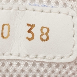 Pre Owned Valentino Pink Leather and Mesh Climbers Sneakers Size 38