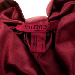 Valentino Red Silk Turban