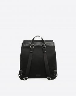 Valentino Black Canvas V Sign Backpack