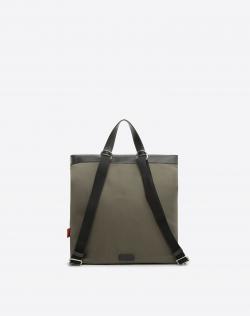 Valentino Army Green/Nero Canvas V Sign Backpack