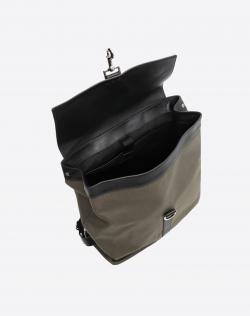 Valentino Army Green/Nero Canvas V Sign Backpack