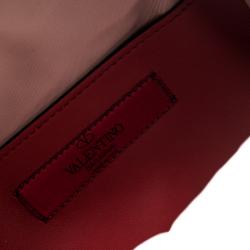 Valentino Dusty Rose Pink Quilted Nylon Mini Rockstud Spike Backpack