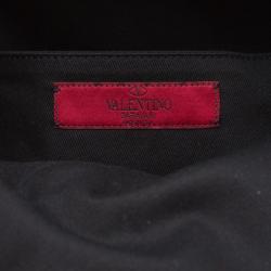 Valentino Black Leather Rockstud Backpack