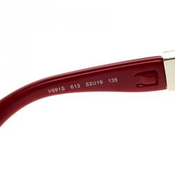 Pre Owned Valentino Red V691S Rockstuds Cat Eye Sunglasses