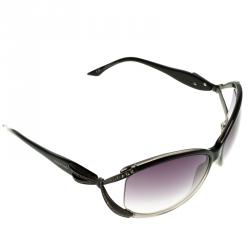 Pre Owned نظارة شمسية فالنتينو مستديرة مزخرفة كريستال 5628/S رمادية