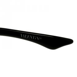 Pre Owned نظارة شمسية فالنتينو مستديرة مزخرفة كريستال 5628/S رمادية