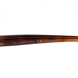 Pre Owned Valentino Havana V614S Studded Cat Eye Sunglasses