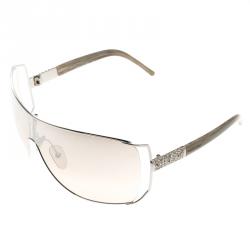 Pre Owned Valentino Brown Gradient 5560/S QIG6H Crystal Shield Sunglasses