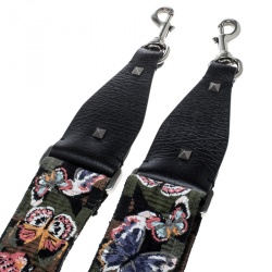 Valentino Multicolor Camu Butterfly Guitar Strap