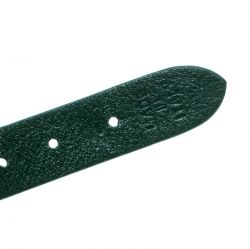 Pre Owned Valentino Emerald Green Suede Crystal Embellished Rockstud Bracelet