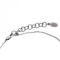 Pre Owned Valentino Black Tone Rockstud Pendant Necklace