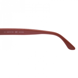 Valentino Burgundy/Brown Gradient V695S Rockstud Cat Eye Sunglasses 