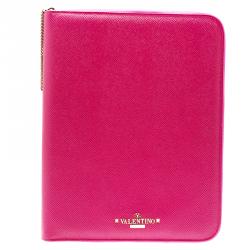 Pre Owned Valentino Pink Leather iPad Case 