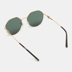 Pre Owned Valentino Black VA2043 VLogo Round Sunglasses