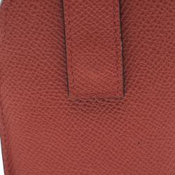 Valentino Peach Leather Rockstud Bow Wristlet Phone Case