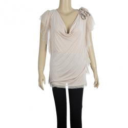 مملوكة مسبقًا Valentino Flower Embellished Top S