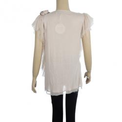 مملوكة مسبقًا Valentino Flower Embellished Top S