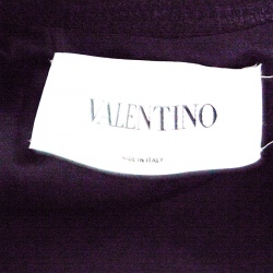 Pre Owned Valentino Black Wool Blend Fox Fur Trim Belted Overcoat M