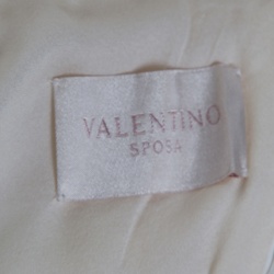 Pre Owned Valentino Sposa Cream Floral Beaded Lace Hesperides Sheath Wedding Gown M