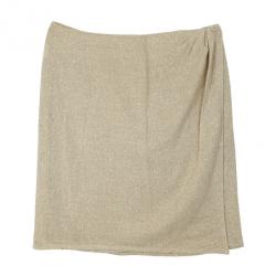 Pre Owned Valentino Linen Cream Skirt Suit L