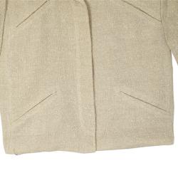Pre Owned Valentino Linen Cream Skirt Suit L