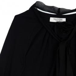 مملوكة مسبقًا Valentino Rosette Wool Blend Cardigan S