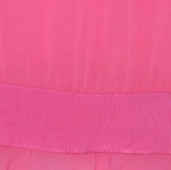 Pre Owned Valentino Red Pink Silk Waist Tie Detail Ruffle V-Neck Blouse S