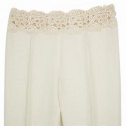 مملوكة مسبقًا Valentino Lace Belt Linen Trousers M