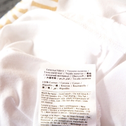 تي شيرت فالنتينو رقبة مستديرة قطن مطبوع شعار الماركة مستدير دوار أبيض مقاس وسط (ميديوم)