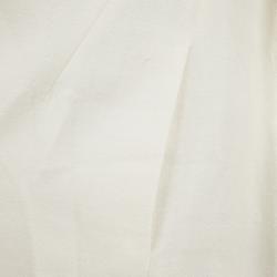 Valentino Cream Silk Wool Long Coat L