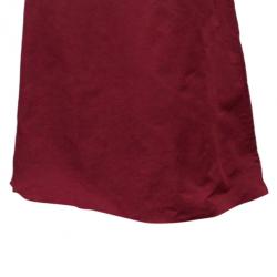 Pre Owned Valentino Strapless Rosette Detail Silk Gown M