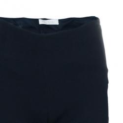 Pre Owned Valentino Black Ruffle Short Long Hem Pants M