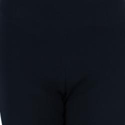 Pre Owned Valentino Black Ruffle Short Long Hem Pants M