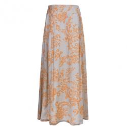 Pre Owned طقم فالينتينو طباعة تجريدية تنورة مقاس L