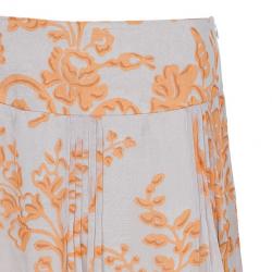 Pre Owned طقم فالينتينو طباعة تجريدية تنورة مقاس L