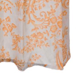 Pre Owned طقم فالينتينو طباعة تجريدية تنورة مقاس L