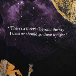 Pre Owned Valentino x Undercover Black Jersey Floral Cosmos Print T-Shirt S