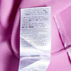 Pre Owned Valentino Pink Sateen Neck Tie Detail Oversized Midi Dress M