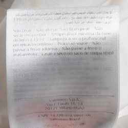 مملوكة مسبقًا Valentino White Cotton Butterfly Embroidered Tunic Dress M