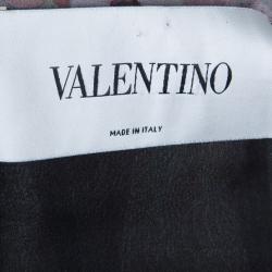 Pre Owned Valentino Off-Shoulder Floral Cocktail Dress L