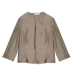 مملوكة مسبقًا جاكيت فالنتينو حرير شمبانيا XL